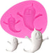 Ghost Shape Silicone Molds for Halloween - Cake Decorating Tools for DIY Chocolate, Candy, and Fondant Baking
