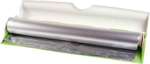 Hutzler Refillable Wrap Dispenser, Green 13" x 3.25" x 1.75"
