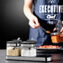 304 Set 3 Counter, Condiment Jar Spice Container with Stainless Steel Lids and Spoons,Clear Glass Condiment Canisters