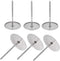 6Pcs Stainless Steel Cake Flower Nail Trays, Holder for Icing Flowers Decoration, DIY Cake Baking Tools, 2 Size