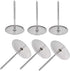 6Pcs Stainless Steel Cake Flower Nail Trays, Holder for Icing Flowers Decoration, DIY Cake Baking Tools, 2 Size