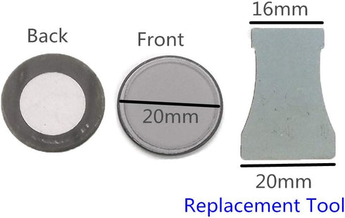 HRTSELEC 12 PCS 20MM Ceramics Discs Ultrasonic Mist Maker Fogger Replacement Disk for Humidifier