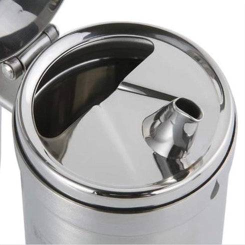 Oil Can Stainless Steel Olive Oil Dispenser Bottle, 550ML Leak Proof Pot for Kitchen Cooking, BBQ, Salad Storage with
