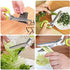 Herbal Scissors Stainless Steel 5 Blade Kitchen Scissors, Mince Fresh Herbs & Leafy Greens, Green