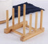 2Pcs Natural Bamboo Slip Drain Dish Rack - Home Kitchen Bamboo Wood Plates Rack for Pans and Cups