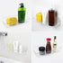 Plastic Wall Mount Organizer, Clear Adhesive Storage Box for Kitchen, Bathroom, Bedroom, Cabinet, Office, Craft Room