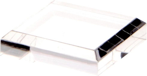 Plymor Clear Acrylic Beveled Display Base, 2" W x 2" D x 0.5" H