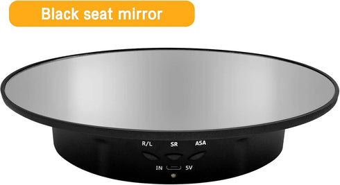 Motorized Rotating Display Stand, 7.87inch, 360 Degree Turntable for Photography Products, Black
