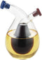 Clear Glass Oil and Vinegar Bottle, 2 in 1 Olive Oil Dispenser
