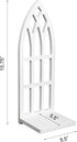 Set 2- HPC Decor Candle Sconces Wall Decor of Handmade Wall Sconce Candle Holder- White Window Shape Wood Wall Home