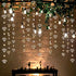 52 Ft Champagne Gold Heart Garland for Valentines Day Party Decorations, Hanging Paper Diamond Streamer Banner