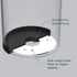 Universal Knife Block without Knives, Round Kitchen Knife Holder with Scissors Slot, Space Saver Storage