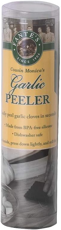 Fantes 43836 Silicone Garlic Peeler Tube, Green, The Italian Market Original Since