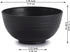 Berglander Black Plastic Bowls Set of 12 Pieces 25oz, Reusable and Sturdy Ramen Bowl, Soup Bowls, Cereal Bowl for Adult, Kids, Home, Restaurant, Garden, Picnic, Camping, Poolside, Outdoor