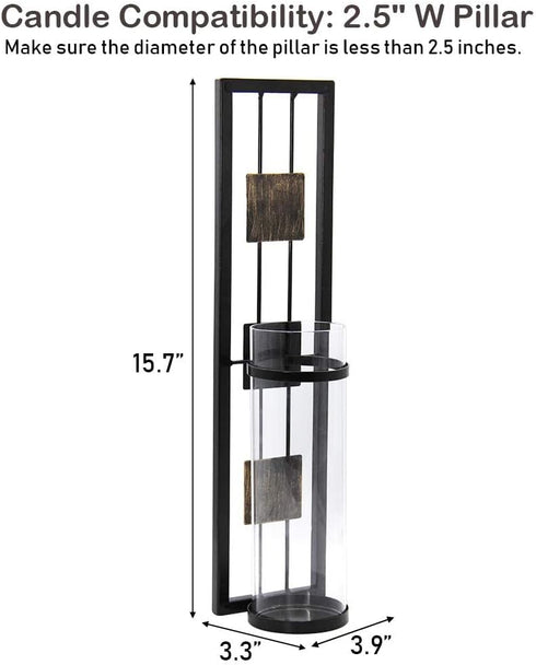 Set of 2 Wall Sconce Candle Holder Metal Wall Decorations for Living Room, Bathroom, Dining Room