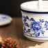 Retro Ceramic Blue and White Sugar Bowl, Seasoning Pot Storage Jar with Lid