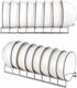 Small Stainless Steel Bowl Drainer, Kitchen Counter Organizer Storage Rack, Chrome Storage Shelf