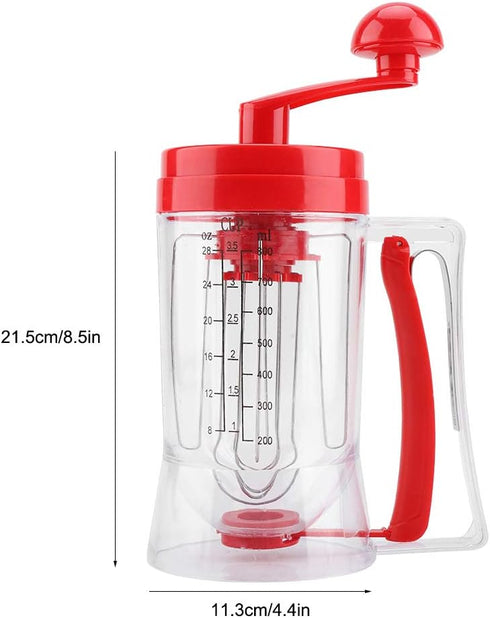 Hand-Held Manual Mixers, Kitchen Hand Mixer for Making Cakes, Waffles, and Batters
