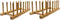 INNERNEED Bamboo Wooden Plate Racks, Dish Stand Holder, Kitchen Storage Organizer for Dish/Plate/Bowl/Cup/Pot Lid (Pack