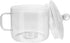 DOITOOL 1.5L Glass Saucepan with Cover, Heat-Resistant Glass Cookware Set, Small Simmer Pot for Baby Food, Pasta, Soup