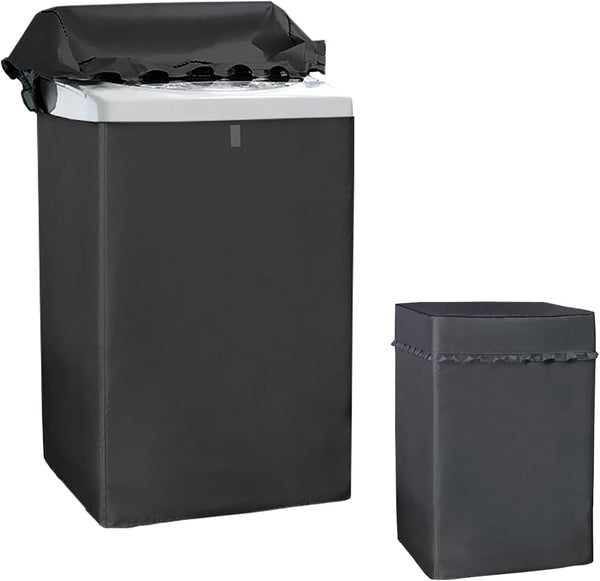 Portable Washing Machine Cover, Top Load Washer Dryer Dustproof Waterproof Protection Case Cover (S-21D20W33H)