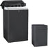 Portable Washing Machine Cover, Top Load Washer Dryer Dustproof Waterproof Protection Case Cover (S-21D20W33H)