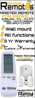 Master Universal Air Conditioner Remote for Airwell