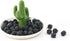 50Pcs Artificial Blueberry, Fake Blueberry Lifelike Blueberries Simulation Blue Berries Fake Fruit for DIY Craft Home