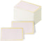 100Pcs Premium Place Cards, Small Table Cards with Gold Foil Border, Wedding, Dinner Parties, 2" x 3.5"