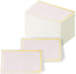 100Pcs Premium Place Cards, Small Table Cards with Gold Foil Border, Wedding, Dinner Parties, 2" x 3.5"