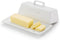 Butter Dish with Lid for Countertop, by Kook, Ceramic Dish Tray with