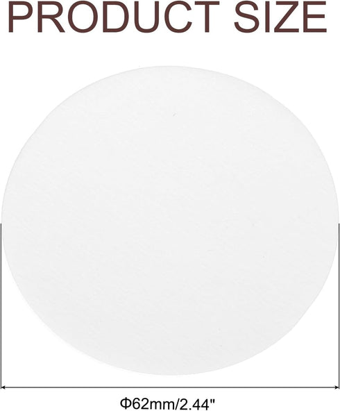 uxcell 600Pcs Coffee Filters, 62mm Disposable Round Paper Filter White for Home Office Use Pour Over and Drip Coffee Maker