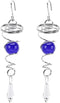 Wind Spinner Stabilizer Crystal Ball, 2 Gazing Ball Spiral Tail Garden Wind Spinner with Swivel Hook