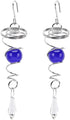 Wind Spinner Stabilizer Crystal Ball, 2 Gazing Ball Spiral Tail Garden Wind Spinner with Swivel Hook