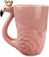 16 oz Cute Pink Coffee Mug Ceramic Flamingo Gift, Unique Cups for Women, Funny Coffee Cup, Decorative Animal Decor