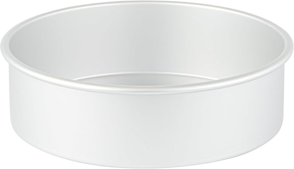 Met Lux 10 x 3 Inch Straight-Sided Baking Tin, 1 Round Cake Pan - Oven-Ready, Freezable, Anodized Aluminum for Baking