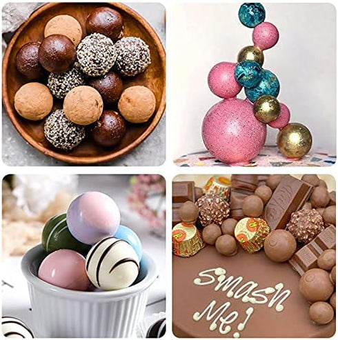 Small Dome Silicone Mold for Cake Decorating, Candy Chocolate Mould, Semicircle Handmade Resin Craft Mould (2 pcs)
