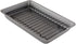 Chef Pomodoro Small Nonstick Carbon Steel Roasting Pan with Rack, Grey (Mini) for Countertop Oven Baking