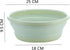 10" Multi-Purpose Collapsible Dish Tub Bowl, BPA-Free Round Lightweight Wash Basin (Green)