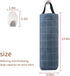 Sulimy 3pcs 3 2) Plastic Bag Holder Dispensers Folding Garbage Bags Hanging Storage Bag Cotton Linen Fabric Trash bags