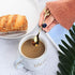 2 Pack Stainless Steel Leaf Coffee Spoon - 4.7 inch Dessert Spoons for Stirring, Mixing & Ice Cream