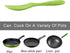 uxcell Silicone Soup Ladle Spoon - 8.7 Inch Heat Resistant Kitchen Utensil for Serving Soup, Green