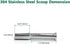 Mini SS304 stainless steel scoop with tamp tool,0.1 gram capacity spoon for multi-purpose use sugar salt powder spices dishwashers safe for kitchen laboratory