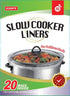20 Count Disposable Slow Cooker Liners and Cooking Bags, Extra Large Size Fits 6-10QT Pot, 14"x 22", BPA Free (1 Pack)