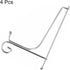 uxcell 8 Inch Plate Stand for Display, 4Pcs Iron Decorative Plate Holder, Folding Display Stand, Silver