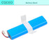 Replacement Battery for ILIFE V3s Pro V5s Pro V50 V8s X750 Vacuum Cleaner, 14.4V/3400mah