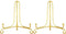 Artliving 2 Pack 5 Inch Iron Display Stand, Gold Easel for Photos, Cookbooks, Decorative Plates, Tablets, and Art