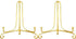 Artliving 2 Pack 5 Inch Iron Display Stand, Gold Easel for Photos, Cookbooks, Decorative Plates, Tablets, and Art