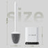 ASOBEAGE Deep Cleaner Toilet Brush, Silicone Toilet Brush with No-Slip Long Handle and Flexible Bristles, Quick Drying