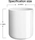 Glossy White Ceramic Utensil Holder for Countertop, Modern Small Cooking Utensil Crock, Easy to Clean, 4.5×6.4 IN
